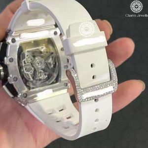 Montre mécanique de luxe Charm Jewells en acier inoxydable, mouvement analogique à quartz, boîtier de 40 mm, cadran de 40 mm, résistance à l'eau de 10 bars, boucle de 14 mm - Product Image 3
