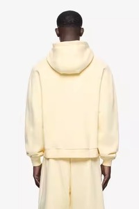 Conjunto Deportivo al por Mayor, Nueva Llegada, para Hombre, Color Sólido, 100% Algodón, Invierno, Moda Casual, Dos Piezas, Grueso y Transpirable - Product Image 2