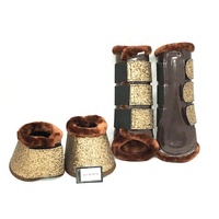Bottines cheval pailletées.
