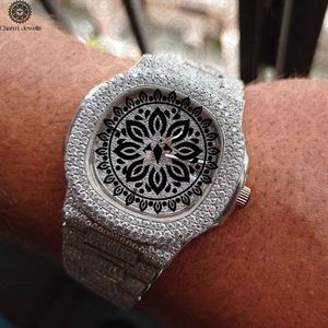 Montre de luxe Charm Jewells en acier inoxydable, cadran analogique 40 mm, verre saphir, mouvement mécanique, bouton poussoir, pour homme - Product Image 1