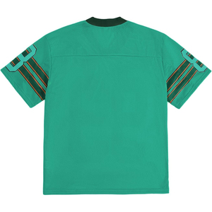 เสื้อฟุตบอลตาข่ายแบบกำหนดเอง คอวี แขนสั้น สีแดง เบอร์ 99 พร้อมโลโก้ทีม สำหรับผู้ชาย ระบายอากาศได้ดี เสื้อกีฬา - Product Image 6