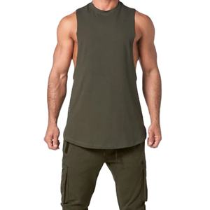 Débardeur 100% coton de haute qualité pour hommes nouvelle mode imprimé personnalisé respirant Gym entraînement Fitness Streetwear lavé sans manches - Product Image 1