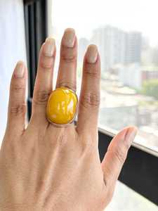 อะคริลิคเรซิ่นเรขาคณิตแหวนค็อกเทลสมัยใหม่สำหรับทุกเพศสวมใส่ทุกวันเครื่องประดับแฟชั่น - Product Image 4