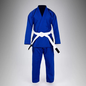 Kimono de Karate BJJ Azul Deportivo Daizha, Uniforme 100% Algodón, Duradero, Corte Regular, Unisex para Adultos, Ropa de Artes Marciales Ligera - Product Image 1
