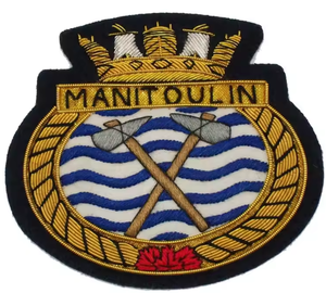 Écusson brodé main 3D en relief, résistant à l'eau, avec fil de bullion, motif crête, luxe, dorure, à coudre sur blazer, logo personnalisé - Product Image 1