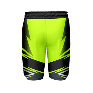 Pantalones Cortos de Baloncesto para Hombre, 100% Algodón, Estilo Casual, Transpirables, con Estampado Sublimado Único, Venta al Por Mayor - Product Image 2