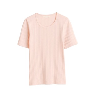 Camiseta de algodón 100% de manga corta con diseño personalizado para mujer, venta al por mayor de alta calidad con logotipos impresos, opción de diseño en blanco - Product Image 1