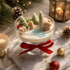 Handmade Christmas Decorative Scented <b>Candle</b> <b>Set</b> Winter Village Snow Scene Soy Wax Holiday <b>Gift</b> <b>Candle</b> for Christmas Home Decor - Product Image 2