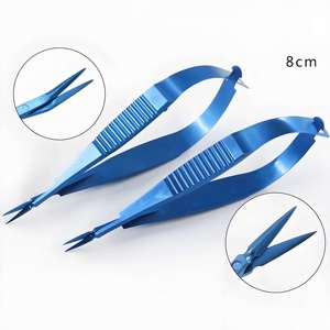 Ciseaux à iris Venus en acier inoxydable pour ophtalmologie, courbés, 8 cm, pour la suppression chirurgicale précise des points de suture en chirurgie des paupières doubles - Product Image 5