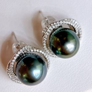 Pendientes de Botón de 11-12 mm con Incrustaciones de Oro de 18 Quilates, Estilo Básico, Nuevo para el Verano, con Cuentas de Oro Natural, Regalo de Cumpleaños Perfecto - Product Image 3