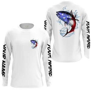 Chemise de pêche unisexe à manches longues, impression numérique, UPF 50, anti-UV, spandex/polyester, coupe-vent, séchage rapide, imperméable, respirante - Product Image 3