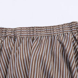 ZATRHMBM Primavera/Verano 2026, Shorts Casuales de Mujer a la Moda, con Rayas y Lazo Decorativo, Retro, de Cintura Alta - Product Image 4