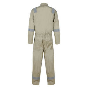 Overol de Trabajo Industrial Transpirable de Algodón con Cierre Frontal, Manga Larga, Corte Regular - Uniforme de Trabajo Unisex - Product Image 4