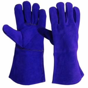 Gants de sécurité en cuir de vachette pleine fleur haute performance, excellente résistance à la chaleur et aux étincelles, robustes pour la construction et la lutte contre les incendies - Product Image 5