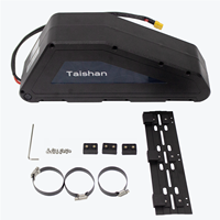 Batterie au lithium pour vélo électrique, grande capacité, longue portée, 72v 40ah, boîtier rigide triangulaire, pour vélo de montagne