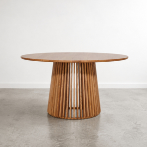 Contemporary Mahogany Wood Restaurant Dining <b>Table</b> Premium Cafe Hotel Villa Furniture OEM Jepara Indonesia - Kala - Product Image 1
