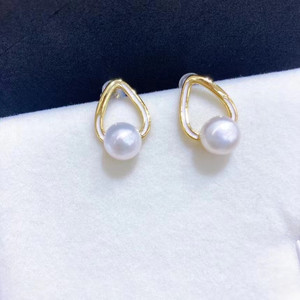 ต่างหูมุกน้ำจืดแบบหนีบสำหรับผู้หญิง ขนาด 7-11 มม. ทรงกลม แสงสว่างดีเยี่ยม เกรด AAAAA เรียบง่าย ทนทาน สำหรับรูหู - Product Image 3