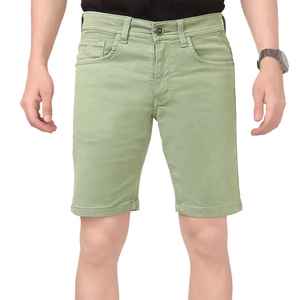 Pantalones cortos de mezclilla retro informales para hombre, pantalones cortos de algodón cómodos para verano, estilo urbano, corte holgado - Product Image 1