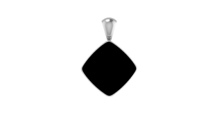 Premium 925 Sterling Silver Fine Pendant Black Onyx Gemstone Three Shapes Spring <b>Lock</b> Adjustable <b>Cable</b> Chain Bezel Setting - Product Image 4