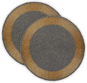 Mantel Individual de Cuentas de Vidrio Hecho a Mano con Diseño Novedoso, Antideslizante y Resistente al Calor, para Decoración de Comedor y Festividades - Product Image 3