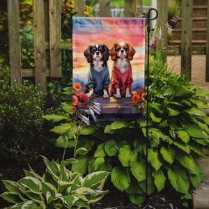Cavalier Spaniel Two Hearts <b>Garden</b> <b>Flag</b> Multicolor Decorative Yard Banner for Patio Artwork Mailbox <b>Flag</b> for Flower Beds <b>Garden</b> - Product Image 2