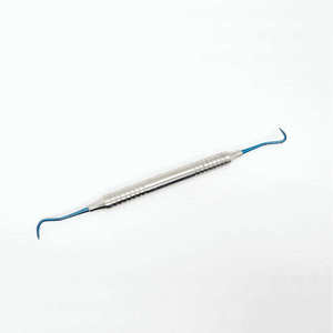 Instrument dentaire professionnel à double extrémité, en acier inoxydable recouvert de titane, pour le traitement parodontal - Product Image 4