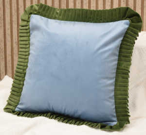 Elegant Velvet Ruffle Cushion Cover Solid Color Decorative <b>Throw</b> <b>Pillow</b> Cover Wholesale Home Decor Sofa Couch Cushion Supplier - Product Image 5