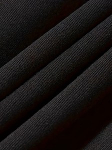 Ensemble sweat-shirt à capuche et pantalon noir pour homme, couleur unie, vêtements décontractés d'automne, tissu en molleton français, manches longues - Product Image 5