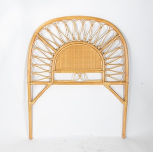 Tête de lit en rotin naturel, tête de lit courbée, têtes de lit décoratives pour chambre d'enfants et d'adultes - Product Image 4