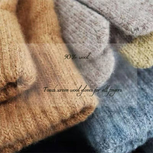 Custom Logo Plain Warm Hand Knitted Acrylic Full Finger Waterproof Winter Sports <b>Gloves</b> Cycling Casual Outdoor Activities <b>Gloves</b> - Product Image 3