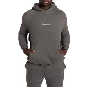 Último diseño de ropa deportiva de gimnasio para hombre, chándal de invierno estampado ajustado de manga larga, Sudadera con capucha XL-Two Pieces Logo XXL, ropa deportiva en blanco - Product Image 1