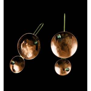 Bijoux de mode en cuivre et laiton écologiques faits à la main de qualité supérieure, design exclusif tendance, modèle 20 pour les fêtes - Product Image 2