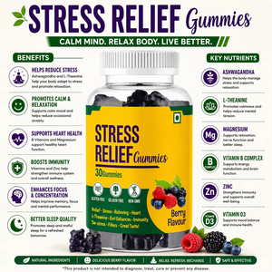 Gomitas para Aliviar el Estrés OEM ODM, Gomitas de Suplemento Avanzado para la Calma y la Relajación, para el Bienestar Mental y el Apoyo al Estilo de Vida Diario - Product Image 3