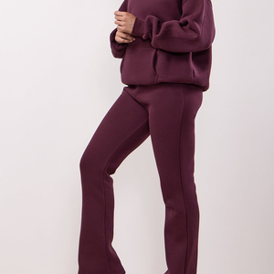 Ensemble de survêtement pour femme en coton biologique personnalisé, comprenant un pantalon de jogging et un sweat à capuche - Product Image 1