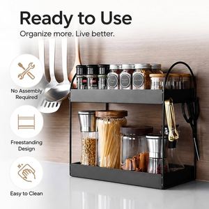 Organisateur moderne en bois et métal Unicorn Handicrafts pour la maison, le bureau, la cuisine, la salle de bain, rangement et présentation d'accessoires - Product Image 4