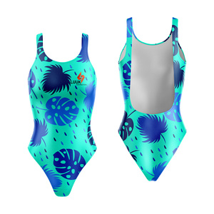 Maillot de bain personnalisé pour femme, imprimé par sublimation, dos nu, en maille ajourée, extensible, en Spandex et Polyester, type body - Product Image 3