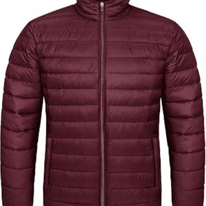 <b>Mens</b> Stylish Quilted Puffer <b>Jackets</b> <b>Long</b> Hooded Winter Thick Coat Lightweight Outdoor Thermal Outerwear - Product Image 1