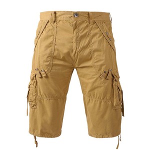Pantalones Cortos Cargo para Hombre, Diseño Resistente de Algodón Ripstop, Secado Rápido, Múltiples Bolsillos, Cierres Seguros para Trabajo y Uso al Aire Libre - Product Image 1