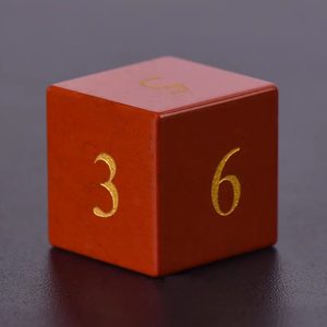 Luxury Hand Carved Natural <b>Red</b> Jasper Gemstone DnD Dice Set Polyhedral RPG Dice Collection with Premium <b>Gift</b> Storage <b>Box</b> - Product Image 2