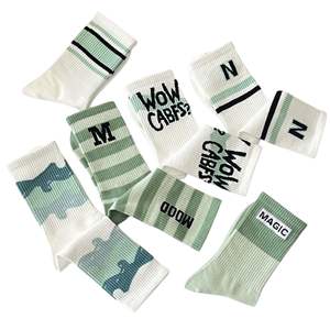 Service OEM, conception personnalisée, chaussettes de sport en coton à séchage rapide, à côtes tricotées sublimées, antibactériennes, avec semelle en tissu éponge, pour l'été - Product Image 3