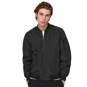 Veste décontractée à fermeture éclair pour hommes pour automne hiver col montant conception imperméable Bomber manteau pour les sports de plein air coupe-vent - Product Image 1