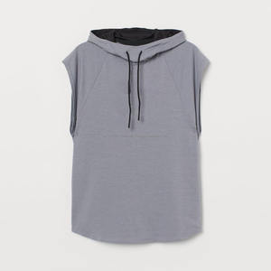 Nouveau design personnalisé poids lourd 500 GSM manches moins à capuche fabricant personnalisé blanc 100% coton surdimensionné haute qualité à capuche hommes - Product Image 2