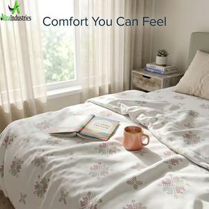 Juego de Sábanas Super King Size de 120x120 Pulgadas, 100% Algodón Puro, con 2 Fundas de Almohada |   Ropa de cama transpirable y con cremallera para almacenamiento. - Product Image 4