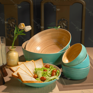 Bols en bambou durables fabriqués à la main du Vietnam Élégant et écologique - Product Image 6