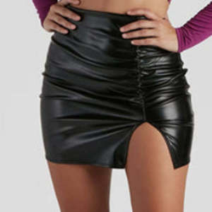 Best Factory <b>Direct</b> Suppliers Comfortable Womens Eco Friendly 100 Percent Polyester High Waist Mini <b>Beaded</b> Wrap Design Skirt - Product Image 6