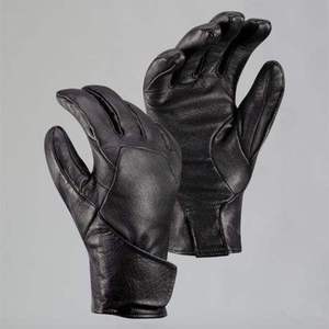 Gants en cuir longs style opéra et gants thermiques d'hiver décontractés de couleur turquoise sans doublure - Product Image 2