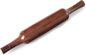 Wooden Rolling Board and Rolling Pin Set Traditional Indian Roti <b>Chapati</b> Making Kitchen Tool Round Wooden Chakla Belan - Product Image 6