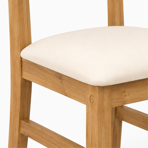 Ensemble de salle à manger en teck rectangulaire moderne, durable et écologique ARTERRA avec chaises à dossier à lattes pour hôtels et restaurants - Product Image 5