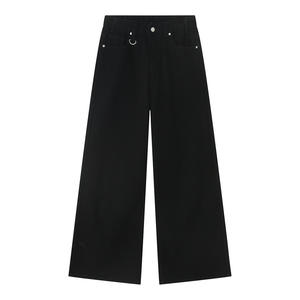 Primium Men's High <b>Waist</b> Stone washed Wide Leg <b>Jeans</b> Cotton Casual Pants Breathable Mid weight Autumn Style Baggy <b>Jeans</b> For Men - Product Image 4