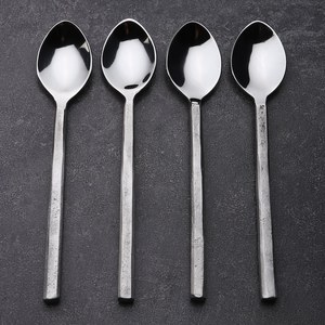 Heavy Gauge Metal <b>Spoon</b> Set Premium Quality Tableware for Daily Use - Product Image 1
